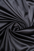 Load image into Gallery viewer, Black Shiny Nylon Spandex, Stretch Fabric by the Yard for Sportswear, Bridal Attire, Evening Dresses, Prom Dresses, Costumes and More.