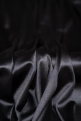 Load image into Gallery viewer, Black Shiny Nylon Spandex, Stretch Fabric by the Yard for Sportswear, Bridal Attire, Evening Dresses, Prom Dresses, Costumes and More.