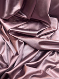 Load image into Gallery viewer, Luxurious Dusty Plum Shiny Nylon Spandex Fabric, Stretchy by the Yard for Sportswear, Bridal, Evening Dresses, Prom Dresses and Costumes