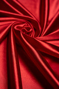 Load image into Gallery viewer, Red Shiny Nylon Spandex, Stretchy Fabric by the Yard for Sportswear, Bridal Attire, Evening & Prom Dresses, Costumes and Formal Attire