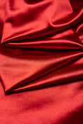 Load image into Gallery viewer, Red Shiny Nylon Spandex, Stretchy Fabric by the Yard for Sportswear, Bridal Attire, Evening & Prom Dresses, Costumes and Formal Attire