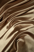 Load image into Gallery viewer, Taupe Shiny Nylon Spandex | Stretchy Fabric by the Yard | Ideal for Sportswear, Bridal Attire, Evening & Prom Dresses, Costumes and More.