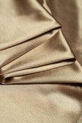 Load image into Gallery viewer, Taupe Shiny Nylon Spandex | Stretchy Fabric by the Yard | Ideal for Sportswear, Bridal Attire, Evening & Prom Dresses, Costumes and More.