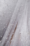 Load image into Gallery viewer, Top-Rated Milky White Pearl Fabric: Elegant Wedding Fabric by the Yard for Bridal Attire, Festival Designs & Unique Creations.