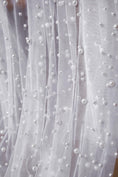 Load image into Gallery viewer, Top-Rated Milky White Pearl Fabric: Elegant Wedding Fabric by the Yard for Bridal Attire, Festival Designs & Unique Creations.