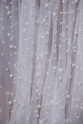 Load image into Gallery viewer, White Pearl Bridal Fabric by the Yard | Luxury Festival Fabric for Dynamic Wedding Dress Designs Perfect for Womens Couture.