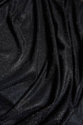 Load image into Gallery viewer, Top-Rated Black Glitter Fabric: Lurex Spandex Knit by the Yard for Weddings, Evening Gowns, Costumes & Backdrops, Prom Dresses and Garments