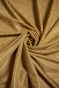 Load image into Gallery viewer, Gold Glitter Fabric | Lurex Spandex Knit by the Yard | Sparkle Shimmer Wedding Fabric for Evening Gowns, Costumes & Backdrops, Prom Dresses