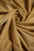 Load image into Gallery viewer, Gold Glitter Fabric | Lurex Spandex Knit by the Yard | Sparkle Shimmer Wedding Fabric for Evening Gowns, Costumes & Backdrops, Prom Dresses