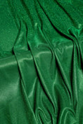 Load image into Gallery viewer, Top-Rated Emerald Green Glitter Lurex Fabric: Spandex Knit by the Yard for Evening Gowns, Costumes & Backdrops, Prom Dresses and Garments