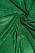 Load image into Gallery viewer, Top-Rated Emerald Green Glitter Lurex Fabric: Spandex Knit by the Yard for Evening Gowns, Costumes & Backdrops, Prom Dresses and Garments