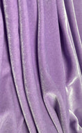 Load image into Gallery viewer, Lilac Velvet Fabric |4-Way Stretch Velvet by the Yard | Fashion Dress Fabric | Luxury Costume Fabric & Bows. Premium Velvet for Prom Dresses