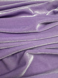 Load image into Gallery viewer, Lilac Velvet Fabric |4-Way Stretch Velvet by the Yard | Fashion Dress Fabric | Luxury Costume Fabric & Bows. Premium Velvet for Prom Dresses