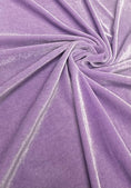 Load image into Gallery viewer, Lilac Velvet Fabric |4-Way Stretch Velvet by the Yard | Fashion Dress Fabric | Luxury Costume Fabric & Bows. Premium Velvet for Prom Dresses