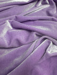 Load image into Gallery viewer, Lilac Velvet Fabric |4-Way Stretch Velvet by the Yard | Fashion Dress Fabric | Luxury Costume Fabric & Bows. Premium Velvet for Prom Dresses