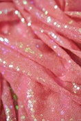 Load image into Gallery viewer, Iridescent Sequin Fabric by the Yard | Glitz Stretch Sequins on Mesh | Shiny Sequin Fabric for Weddings and Events. Prom and evening Dresses