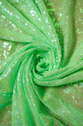 Load image into Gallery viewer, Mint Green Sequin Fabric by the Yard | Iridescent Sequins for Luxury Fashion and Festival Wear | Shiny Fabric for Special Occasions.