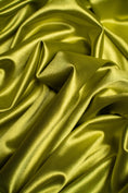 Load image into Gallery viewer, Chartreuse Shiny Nylon Spandex Fabric by the Yard Stretch Fabric for Sportswear, Bridal Attire, Evening Dresses, Prom Dresses & Costumes