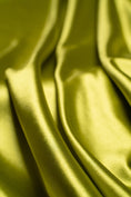 Load image into Gallery viewer, Chartreuse Shiny Nylon Spandex Fabric by the Yard Stretch Fabric for Sportswear, Bridal Attire, Evening Dresses, Prom Dresses & Costumes