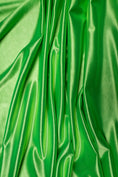 Load image into Gallery viewer, Neon Green Shiny Nylon Spandex Stretch Fabric by the Yard for Sportswear, Bridal Attire, Evening & Prom Dresses, Costumes and Formal Attire
