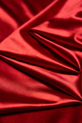 Load image into Gallery viewer, Red Shiny Nylon Spandex, Stretchy Fabric by the Yard for Sportswear, Bridal Attire, Evening & Prom Dresses, Costumes and Formal Attire