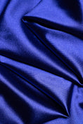 Load image into Gallery viewer, Royal Blue Shiny Nylon Spandex by the Yard | Stretchy Fabric for Sportswear, Prom Attire & Evening Dresses, Costumes, Formal Attire