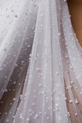 Load image into Gallery viewer, Top-Rated Milky White Pearl Fabric: Elegant Wedding Fabric by the Yard for Bridal Attire, Festival Designs & Unique Creations.