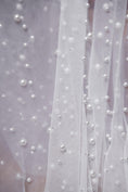Load image into Gallery viewer, Top-Rated Milky White Pearl Fabric: Elegant Wedding Fabric by the Yard for Bridal Attire, Festival Designs & Unique Creations.