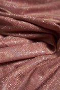 Load image into Gallery viewer, Dusty Pink Glitter Fabric by the Yard | Lurex Spandex Knit for Wedding Dresses, Evening Gowns, Costumes & Backdrops Sparkle Shimmer Fabric.