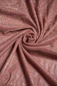 Load image into Gallery viewer, Dusty Pink Glitter Fabric by the Yard | Lurex Spandex Knit for Wedding Dresses, Evening Gowns, Costumes & Backdrops Sparkle Shimmer Fabric.