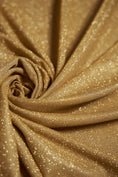 Load image into Gallery viewer, Gold Glitter Fabric | Lurex Spandex Knit by the Yard | Sparkle Shimmer Wedding Fabric for Evening Gowns, Costumes & Backdrops, Prom Dresses