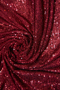 Load image into Gallery viewer, Iridescent Ruby Striped Sequin Fabric on Stretch Mesh - Shiny Glitter Sequins for Sewing, Crafting, Apparel, Costumes, DIY Projects, Prom.