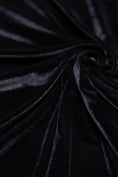 Load image into Gallery viewer, Black Velvet Stretch Fabric | Soft Velvet Fabric by the Yard | Luxury 4-Way Stretch for Costumes & Bows | Fashion Fabric. Premium Velvet