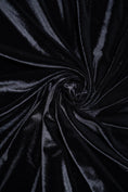 Load image into Gallery viewer, Black Velvet Stretch Fabric | Soft Velvet Fabric by the Yard | Luxury 4-Way Stretch for Costumes & Bows | Fashion Fabric. Premium Velvet