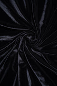 Load image into Gallery viewer, Black Velvet Stretch Fabric | Soft Velvet Fabric by the Yard | Luxury 4-Way Stretch for Costumes & Bows | Fashion Fabric. Premium Velvet