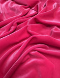 Load image into Gallery viewer, Hot Pink Soft 4-Way Stretch Velvet by the Yard for Costumes and Bows| Luxury Fashion Fabric for Evening and Prom Dresses. Fashion Costumes