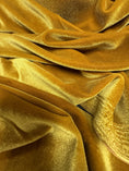 Load image into Gallery viewer, Top-Rated Gold Velvet Stretch Fabric: Luxurious 4-Way Stretch Velvet for Costumes & Bows Perfect for Your Next Project.