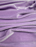 Load image into Gallery viewer, Lilac Velvet Fabric |4-Way Stretch Velvet by the Yard | Fashion Dress Fabric | Luxury Costume Fabric & Bows. Premium Velvet for Prom Dresses