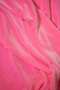 Load image into Gallery viewer, Barbie Pink Velvet Fabric by the Yard | Luxury Stretch Velvet for Dresses | Soft Velvet Fabric for Fashion, Prom and Evening Dresses