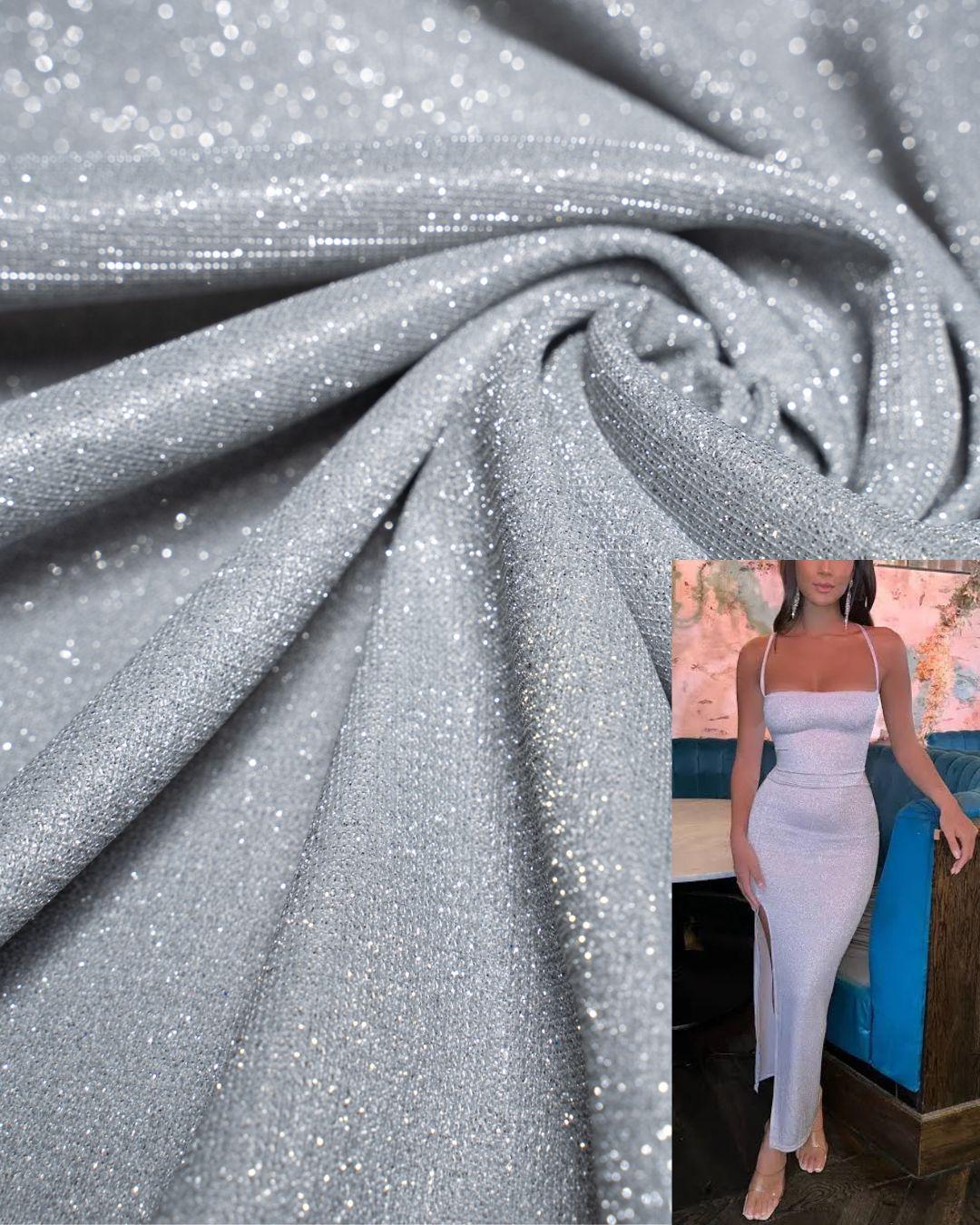 Lurex Glitter Fabric by the Yard