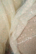Load image into Gallery viewer, Exclusive Bridal Iridescent Beaded Embroidery Lace Fabric for Wedding Dresses, Custom Gowns & Veils Luxury Wedding Fabric for Bridal Couture