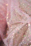 Load image into Gallery viewer, Exclusive Bridal Iridescent Beaded Embroidery Lace Fabric for WeddingDresses Custom Gowns and Veils Luxury Wedding Fabric for BridalCouture.