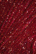 Load image into Gallery viewer, Burgundy Iridescent Velvet Fabric, Sequin Fabric, Stretch Velvet Fabric by the Yard, Luxury 2 Way Stretch Velvet Fashion Fabric
