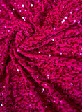 Load image into Gallery viewer, Fuchsia Velvet Fabric, Sequin Fabric, Prom Dress Fabric by the Yard, Festival Wear, Luxury 2 Way Stretch Velvet Wedding Fabric