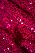 Load image into Gallery viewer, Fuchsia Velvet Fabric, Sequin Fabric, Prom Dress Fabric by the Yard, Festival Wear, Luxury 2 Way Stretch Velvet Wedding Fabric