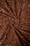 Load image into Gallery viewer, Brown Velvet Fabric, Sequin Fabric, Stretch Velvet Fabric by the Yard, Festival Wear, Luxury 2 Way Stretch Velvet Fashion Fabric