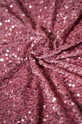 Load image into Gallery viewer, Dusty Rose Velvet Fabric, Sequin Fabric, Stretch Velvet Fabric by the Yard, Festival Fabric, Luxury 2 Way Stretch Velvet Fashion Fabric