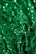 Load image into Gallery viewer, Kelly Green Sequins Velvet Fabric, Stretch Velvet Fashion Fabric, Fabric by the Yard, Shiny Sequin Fabric, Luxury Fabric