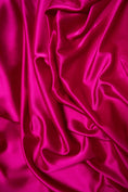 Load image into Gallery viewer, Fuchsia Fabric, Stretch Fabric by the Yard, Luxury Satin Fabric, Quality Sewing Fabric, Casual and Festival Wear, Fabric for Dress