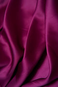 Load image into Gallery viewer, Magenta Shiny Stretch Fabric, Fabric by the Yard, Luxury Satin Fabric, Dress Sewing Fabric, Silk Wedding Fabric, Apparel Fabric